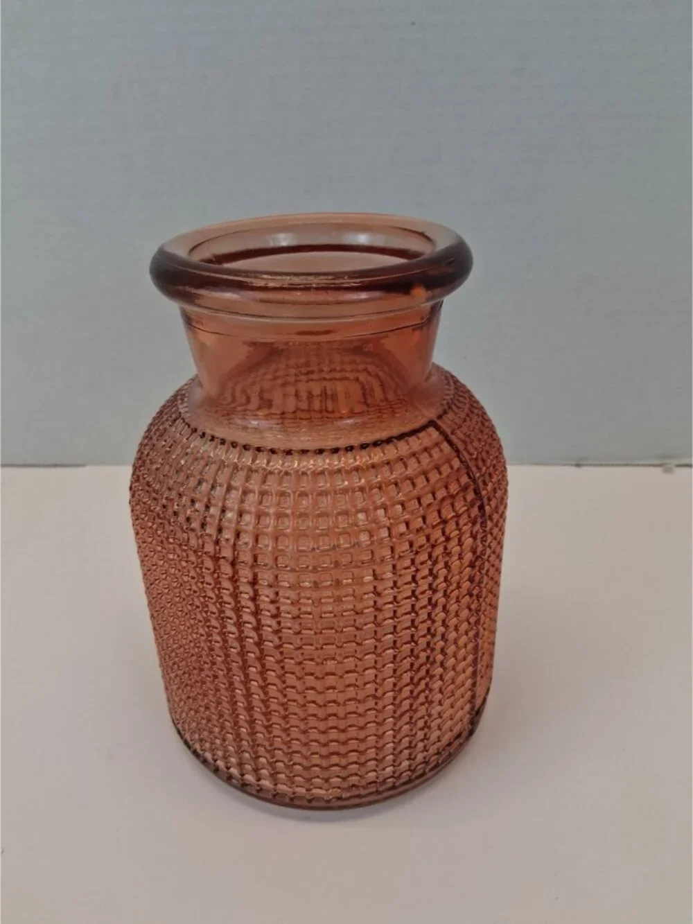 AEG LULU Rose Gold/Amber Pink Textured Glass 7